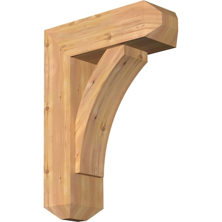 Thorton Craftsman Smooth Bracket W/ Offset Brace, Western Red Cedar, 7 1/2W X 22D X 30H